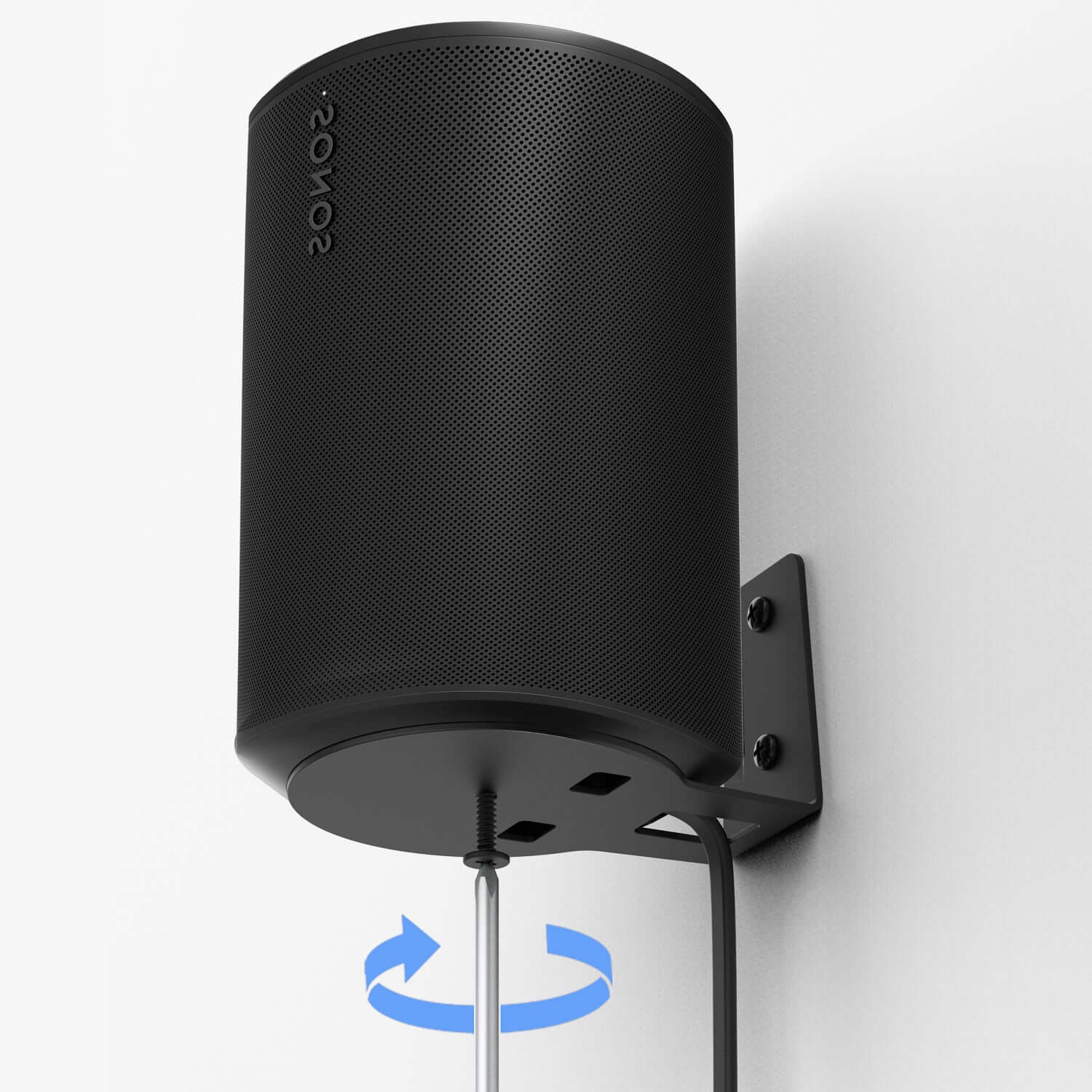 Monzlteck Wall Mount Bracket for Sonos Era 100 (WSE100) Black 2PACK - Monzlteck