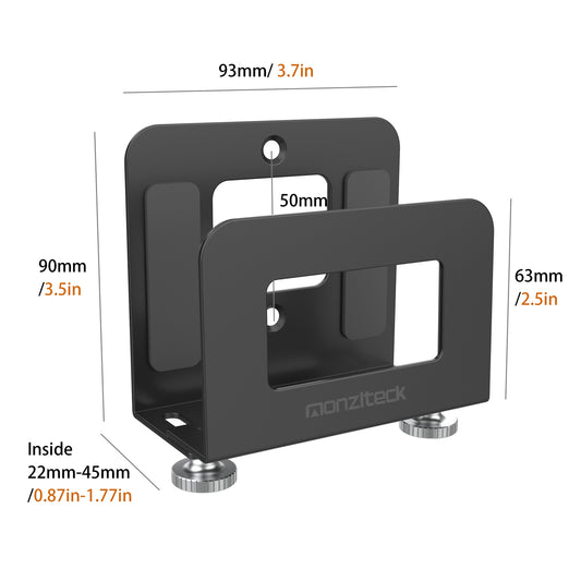 Monzlteck Adjustable Small Device Wall Mount Holder for Apple TV,ROKU,Router,Modem and Other Media Players - Monzlteck