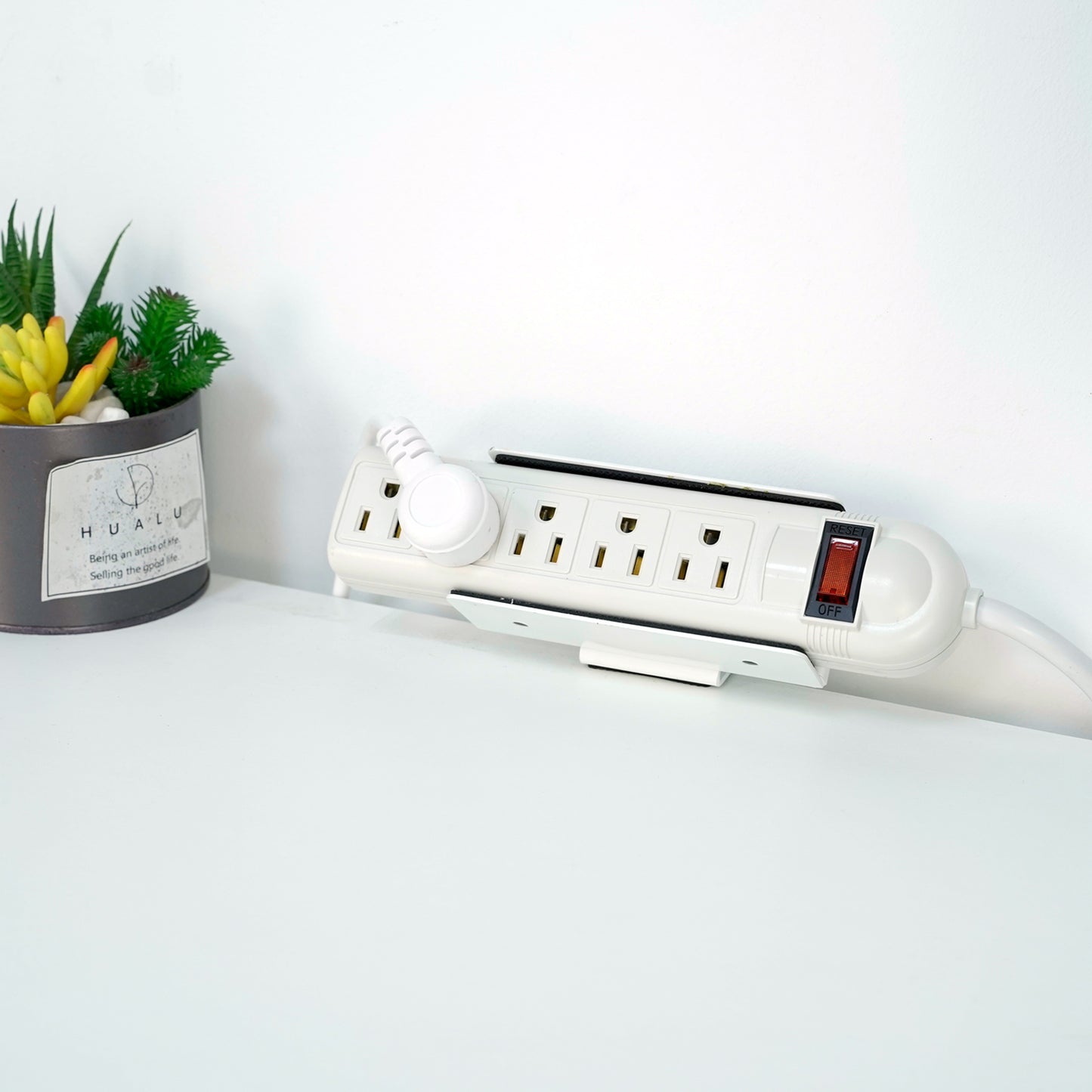 Monzlteck Adjustable Desk Clamp Mount for Power Strip, Put Your Power Strip Where You Need it-DPS-03