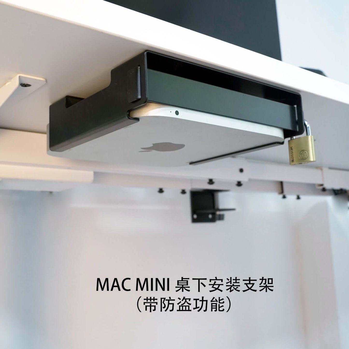 Anti-Theft Mount for Mac Mini-Wall Mount Under Desk Mount Or Monitor Vesa Mount for Mac Mini 2018-2021 M1 - Monzlteck