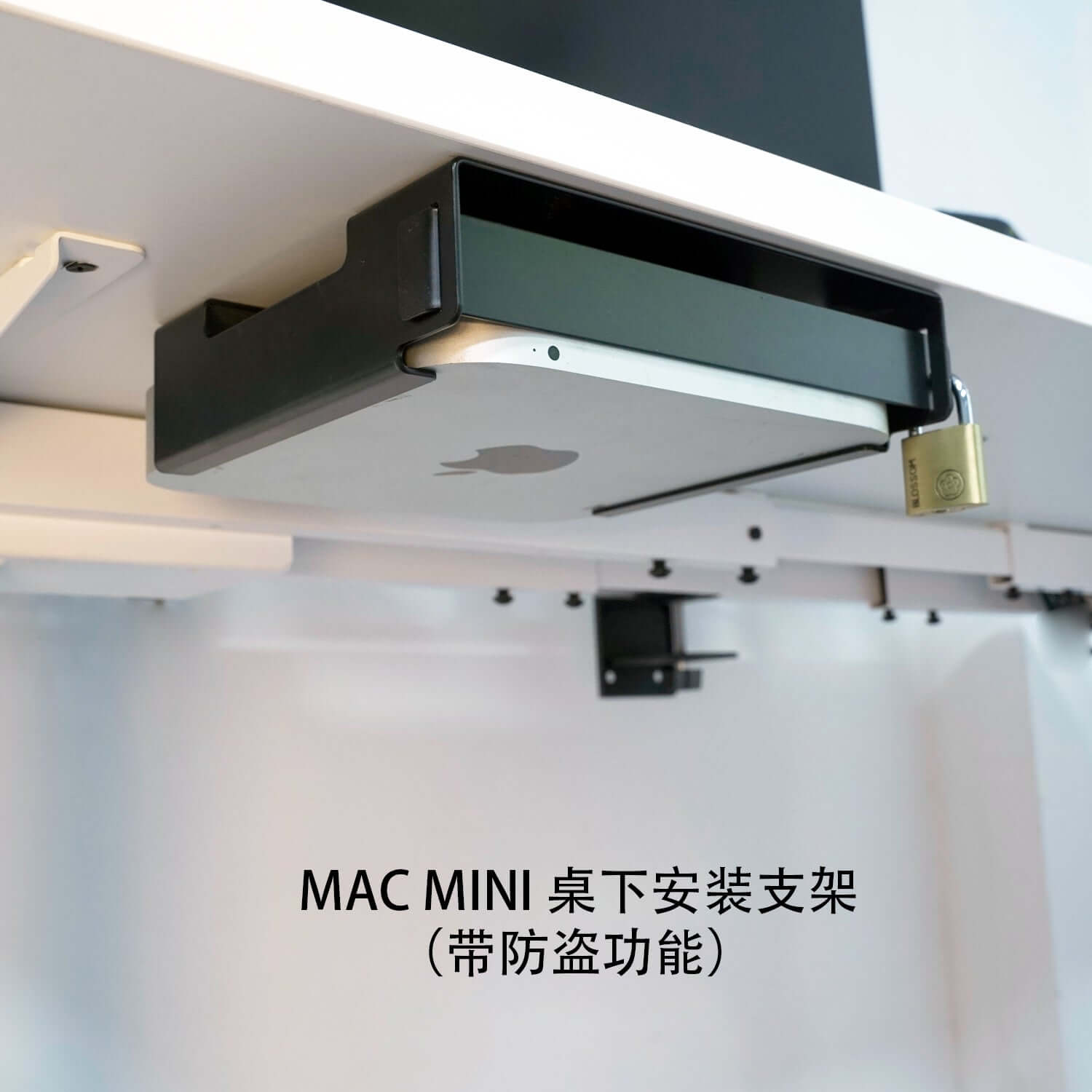 Anti-Theft Mount for Mac Mini-Wall Mount Under Desk Mount Or Monitor Vesa Mount for Mac Mini 2018-2021 M1 - Monzlteck
