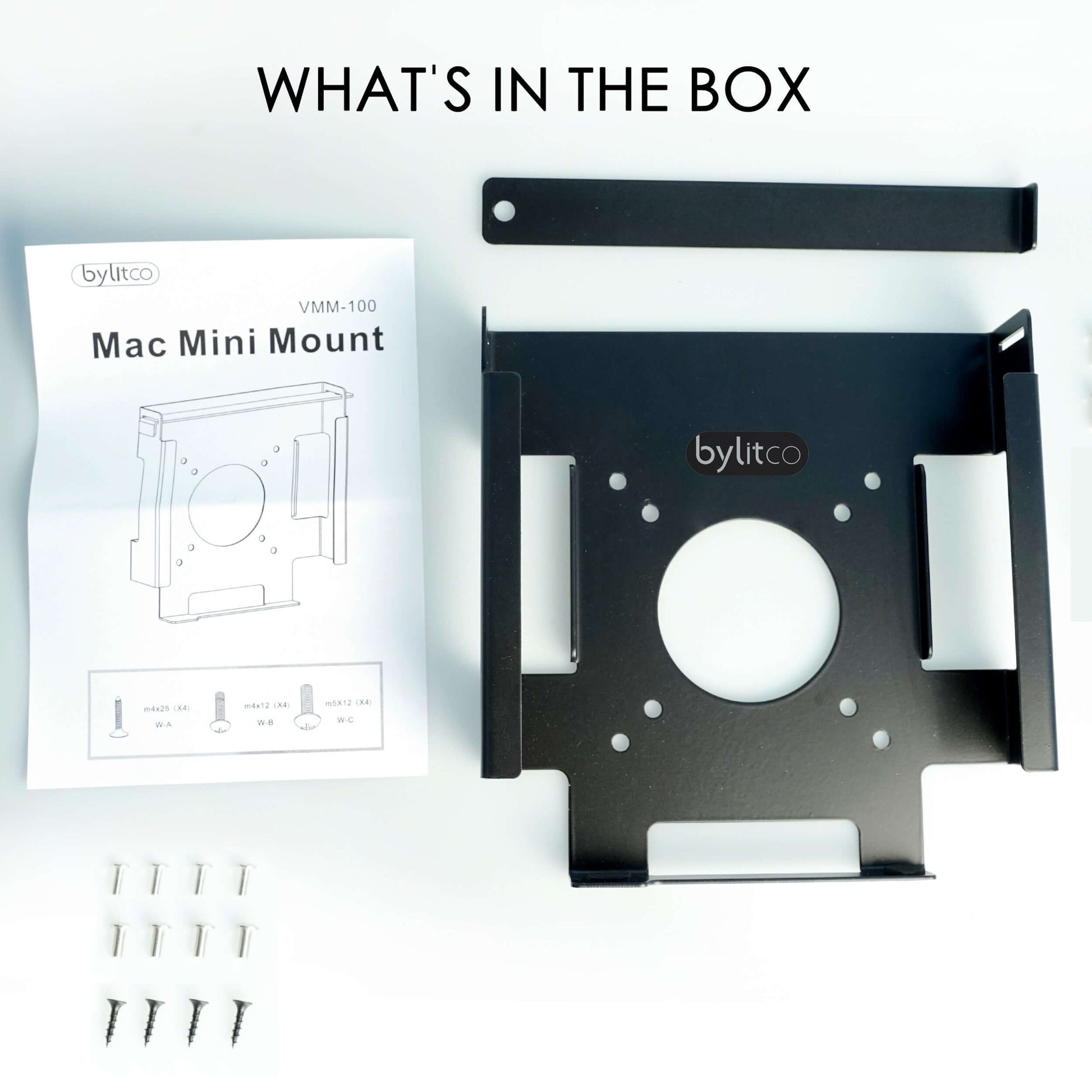 Anti-Theft Mount for Mac Mini-Wall Mount Under Desk Mount Or Monitor Vesa Mount for Mac Mini 2018-2021 M1 - Monzlteck
