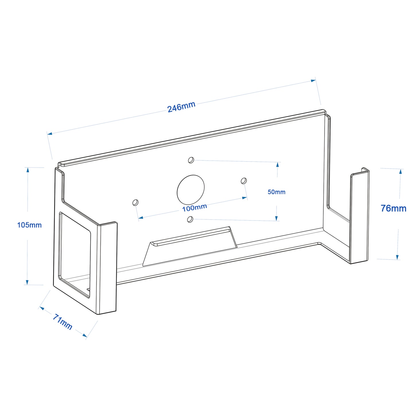 Monzlteck Wall Mount For Xbox one X - Monzlteck