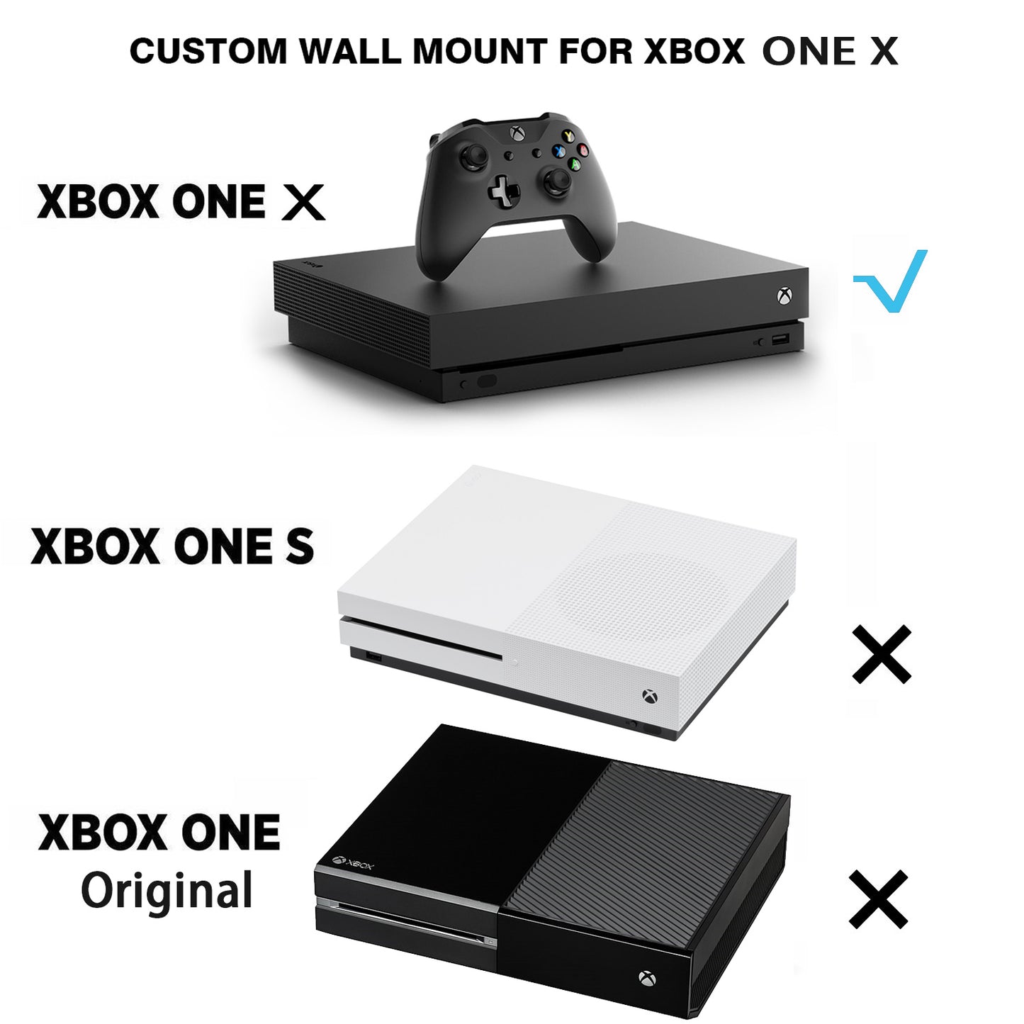 Monzlteck Wall Mount For Xbox one X - Monzlteck