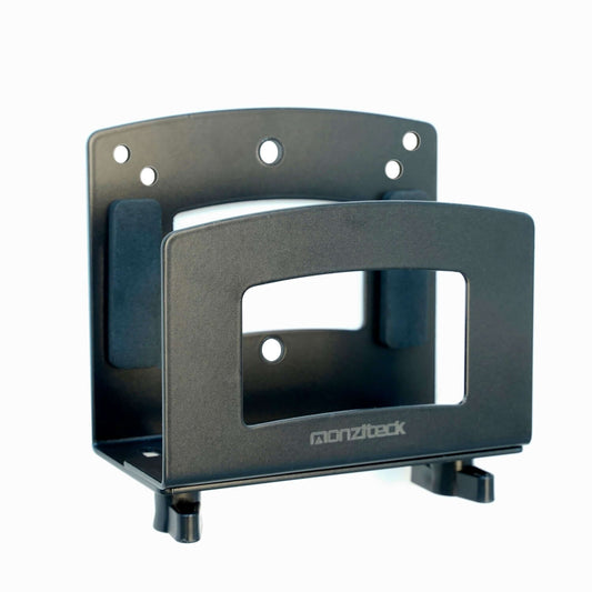 Monzlteck Adjustable Small Device Wall Mount Or VESA Mount Behind The Monitor |Design for Streaming Media Player, Switch, WII,Cable Boxes, Modems,Router,Power,Mini pc,mac Mini,OptiPlex MFF and More