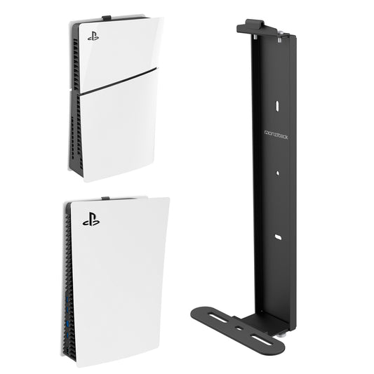 Monzlteck Wall mount for ps5/ps5 slim .Steel Mount Wall Holder Bracket for ps5 slim,Digital and Disc,Easy To Install - Monzlteck