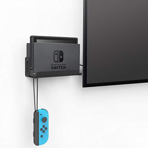 Wall Mount for Nintendo Switch Dock,compatiable with switch OLED,Make The Switch Near Or Behind Your Wall Mount TV - Monzlteck