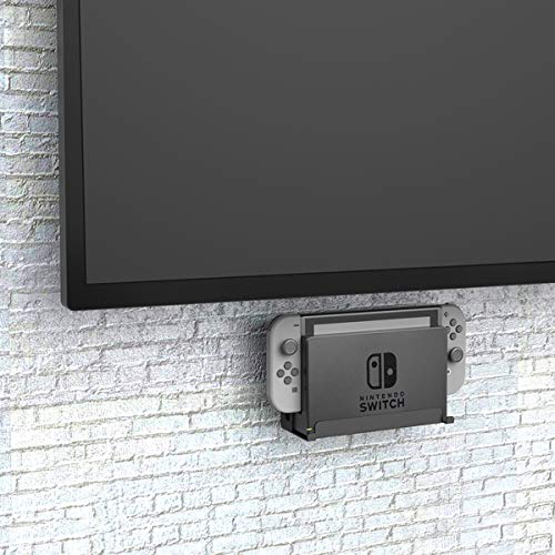 Wall Mount for Nintendo Switch Dock,compatiable with switch OLED,Make The Switch Near Or Behind Your Wall Mount TV - Monzlteck