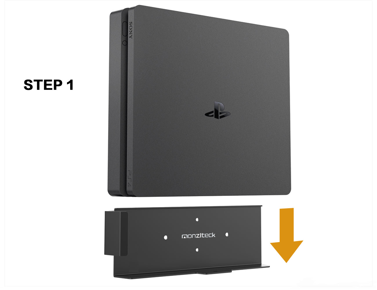 Monzlteck Wall Mount For PS4(PlayStation4) Slim - Monzlteck