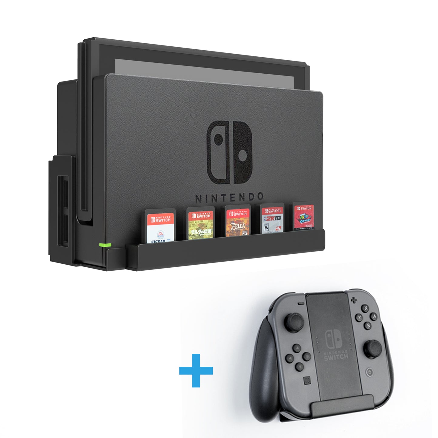 Wall Mount for Nintendo Switch+Controller Mount - Monzlteck