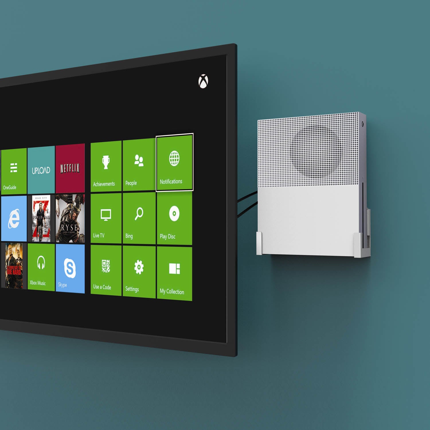 Monzlteck Wall Mount For Xbox One S - Monzlteck