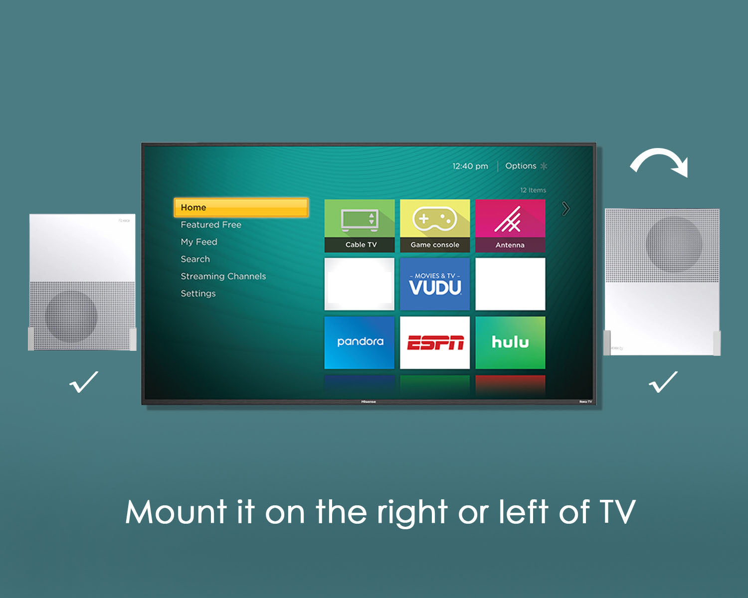 Monzlteck Wall Mount For Xbox One S - Monzlteck