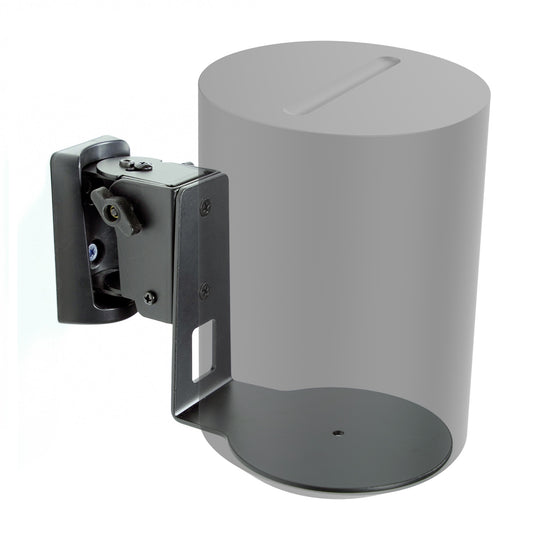 Sonos Era 100 Wall Mount Bracket – All-Metal Heavy Duty Steel, Adjustable Angle (-22° to 3° Tilt, ±45° Swivel), Tool-Free Tilt Adjustment, Includes Mounting Screws & Anchors, Sturdy Anti-Vibration Speaker Wall Bracket