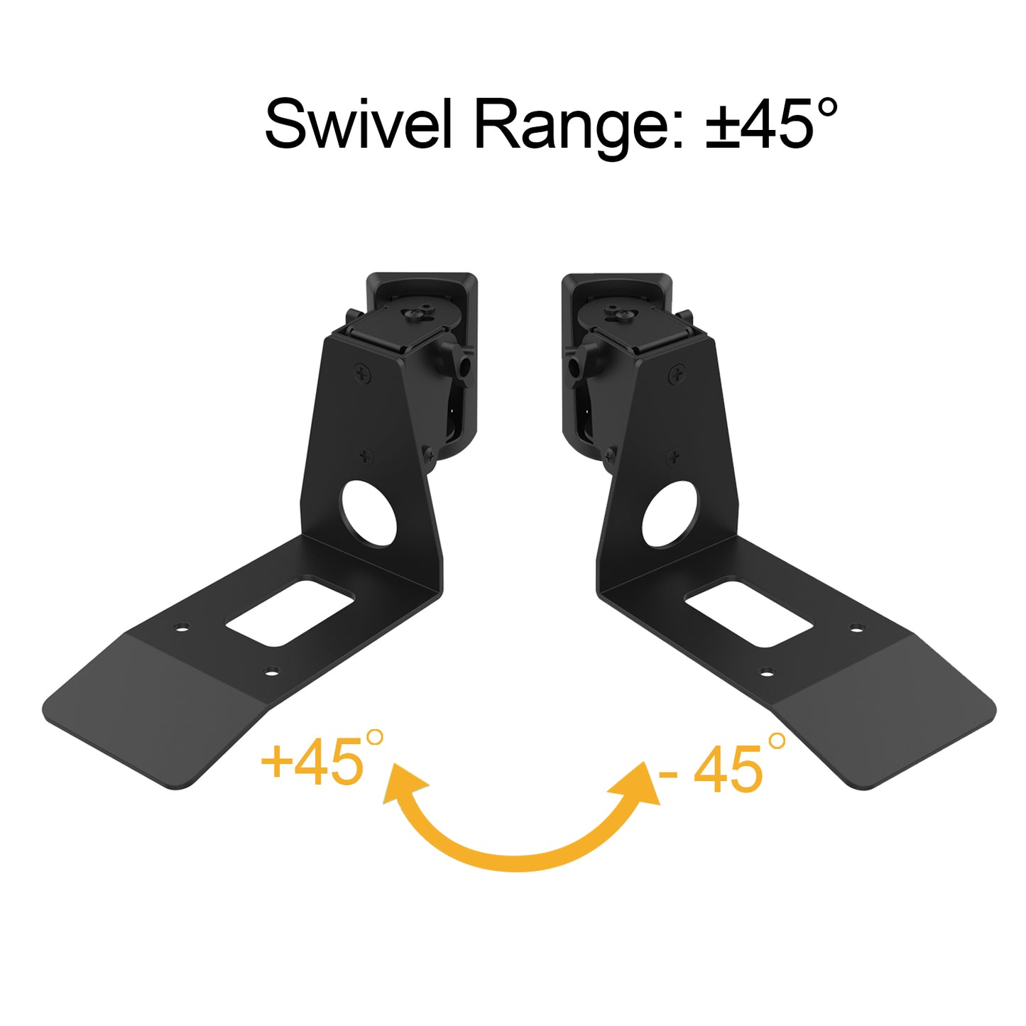 Monzlteck Sonos Era 300 Wall Mount Bracket – All-Metal Heavy Duty Steel, Adjustable Angle (-22° to 3° Tilt, ±45° Swivel)