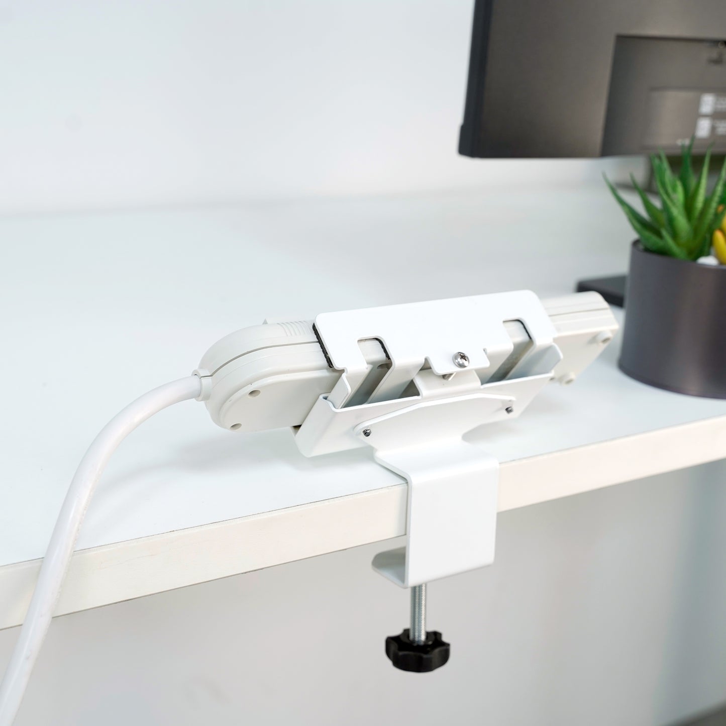 Monzlteck Adjustable Desk Clamp Mount for Power Strip, Put Your Power Strip Where You Need it-DPS-03