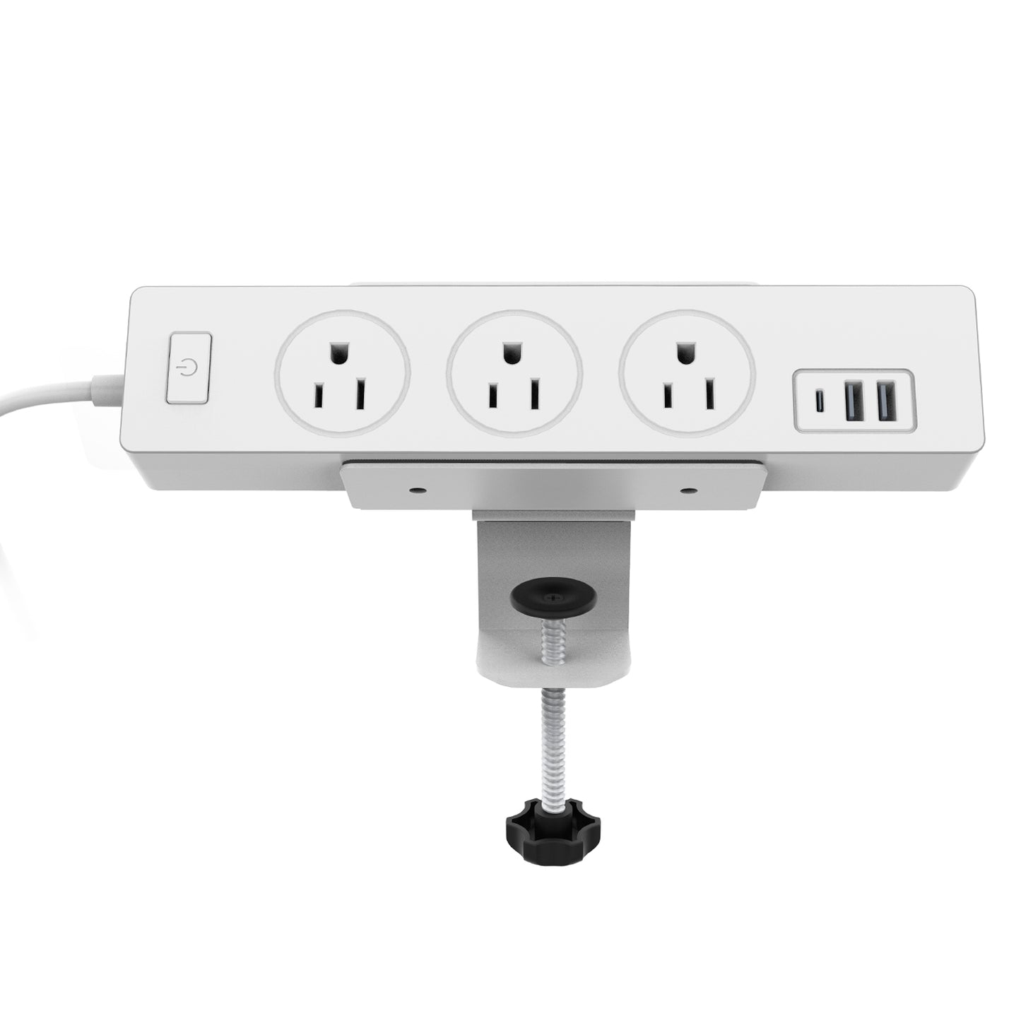 Monzlteck Adjustable Desk Clamp Mount for Power Strip, Put Your Power Strip Where You Need it-DPS-03