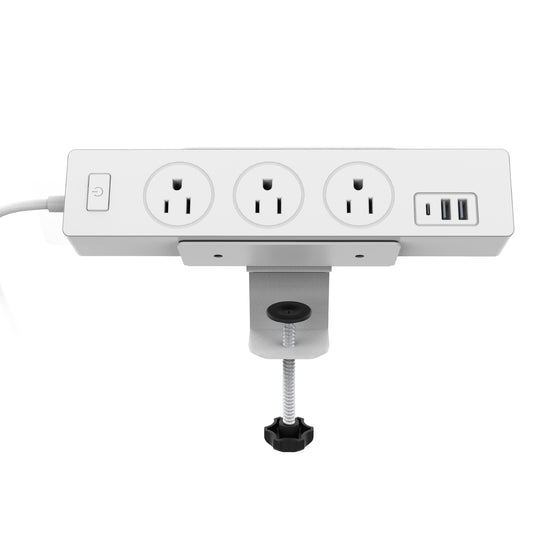 Monzlteck Adjustable Desk Clamp Mount for Power Strip, Put Your Power Strip Where You Need it-DPS-03