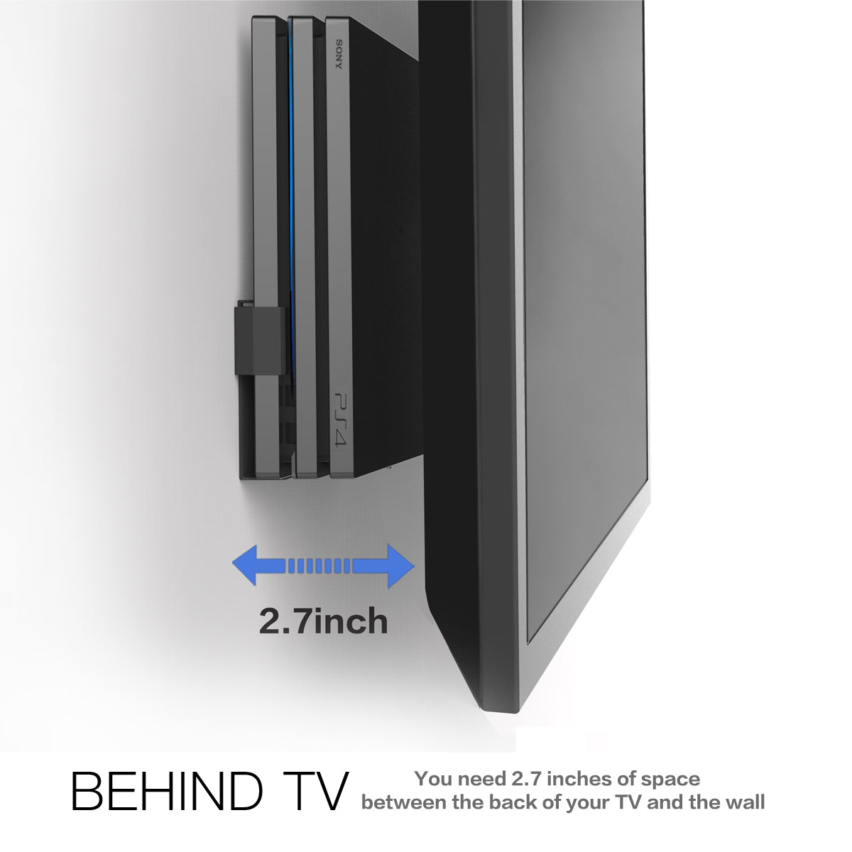 Mounting ps4 behind clearance tv