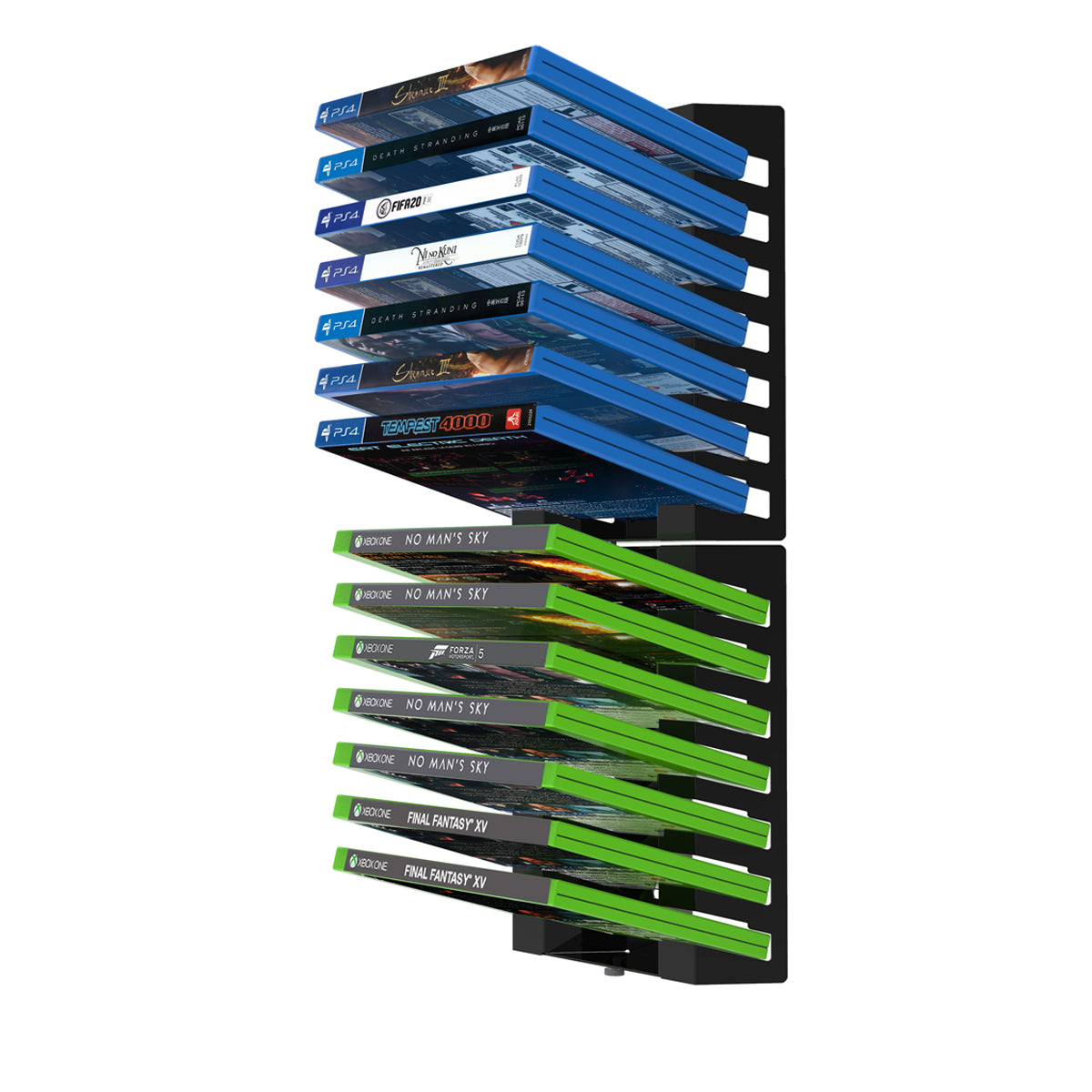 Video Game Case Storage Wall Mount(Xbox，ps4,nintendo switch)